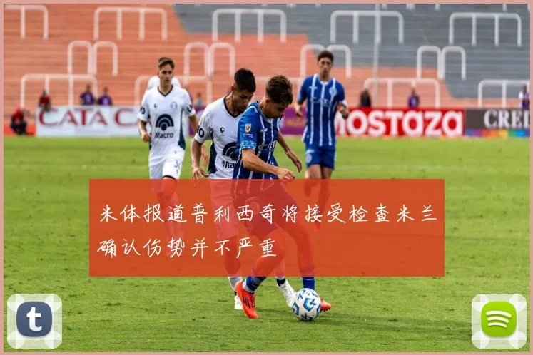 米体报道普利西奇将接受检查米兰确认伤势并不严重